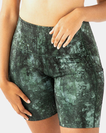 Hi Five High-Waisted Biker Short - Nature Daze