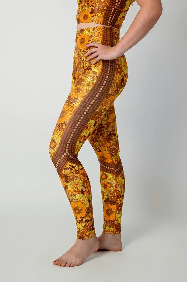 Flower_Power_Printed_Yoga_Leggings_side - Evolve Fit Wear - Flower_Power_Printed_Yoga_Leggings_side