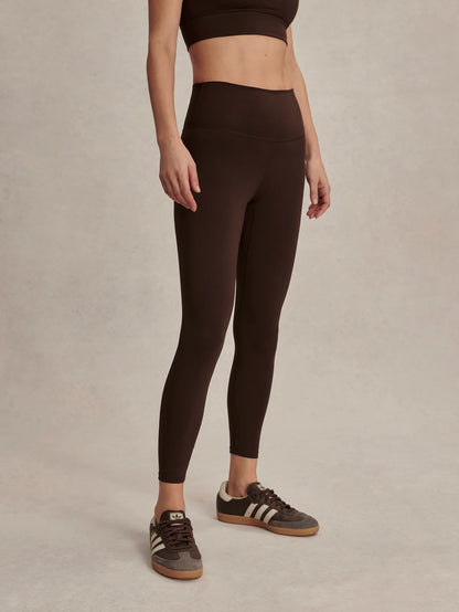 FreeSoft High Waisted Leggings in Coffee Bean | Evolve Fit Wear