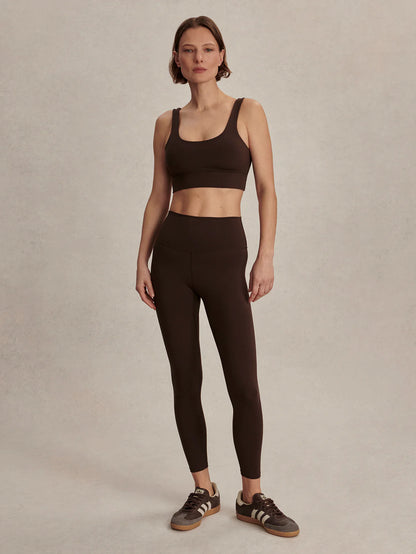 FreeSoft High Waisted Leggings in Coffee Bean | Evolve Fit Wear