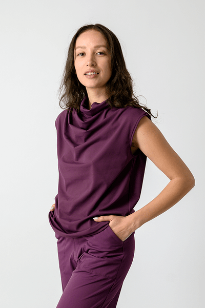 Goddess Tank - Mulberry
 side