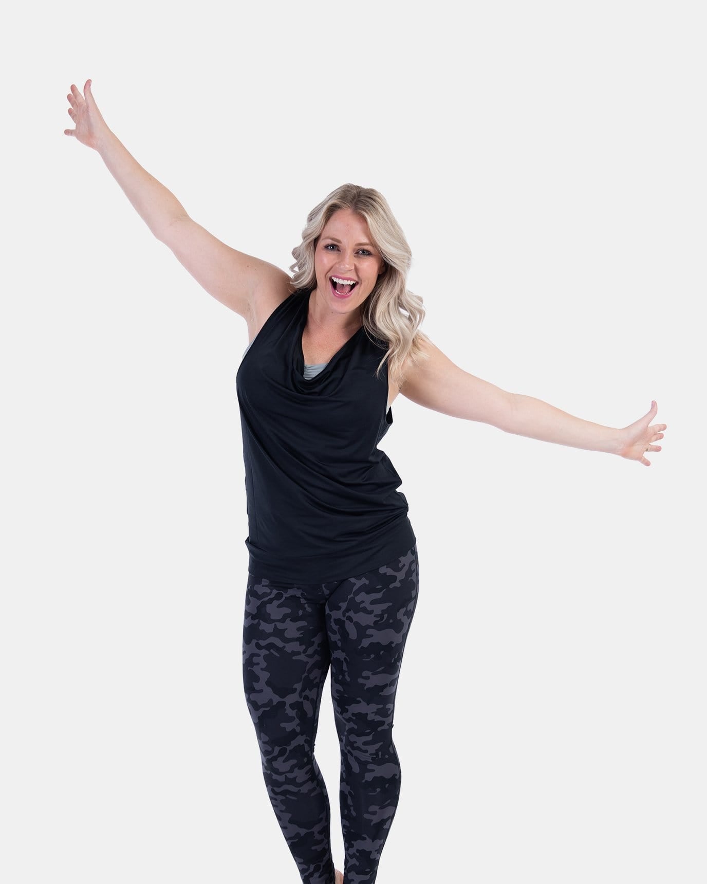 Reversible Flippin’ Awesome Tank Top – Scoop Front or Back - Booya Black