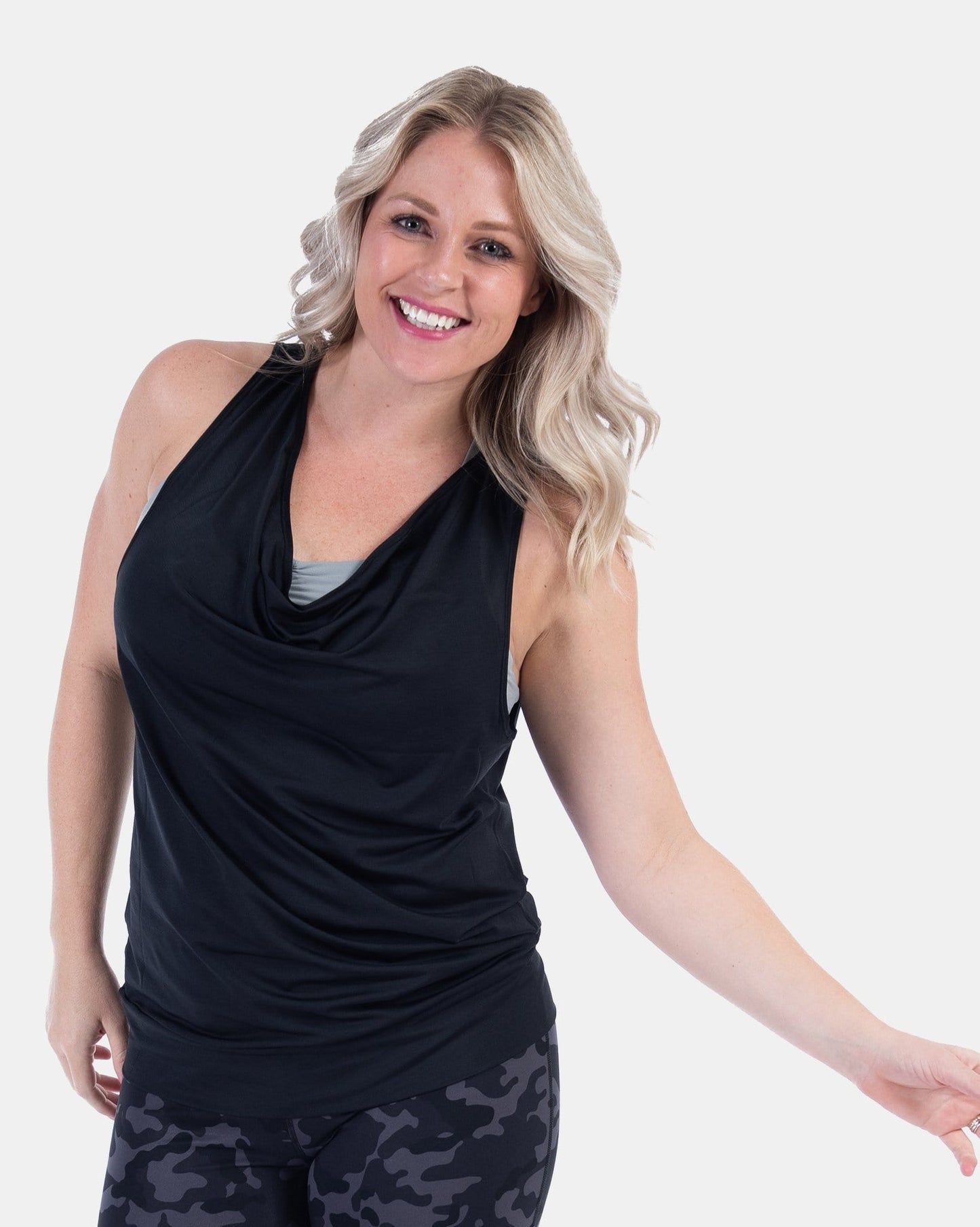 Reversible Flippin’ Awesome Tank Top – Scoop Front or Back - Booya Black