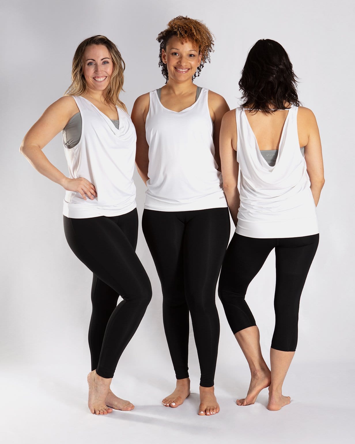 Reversible Flippin’ Awesome Tank Top – Scoop Front or Back - No Headlights White