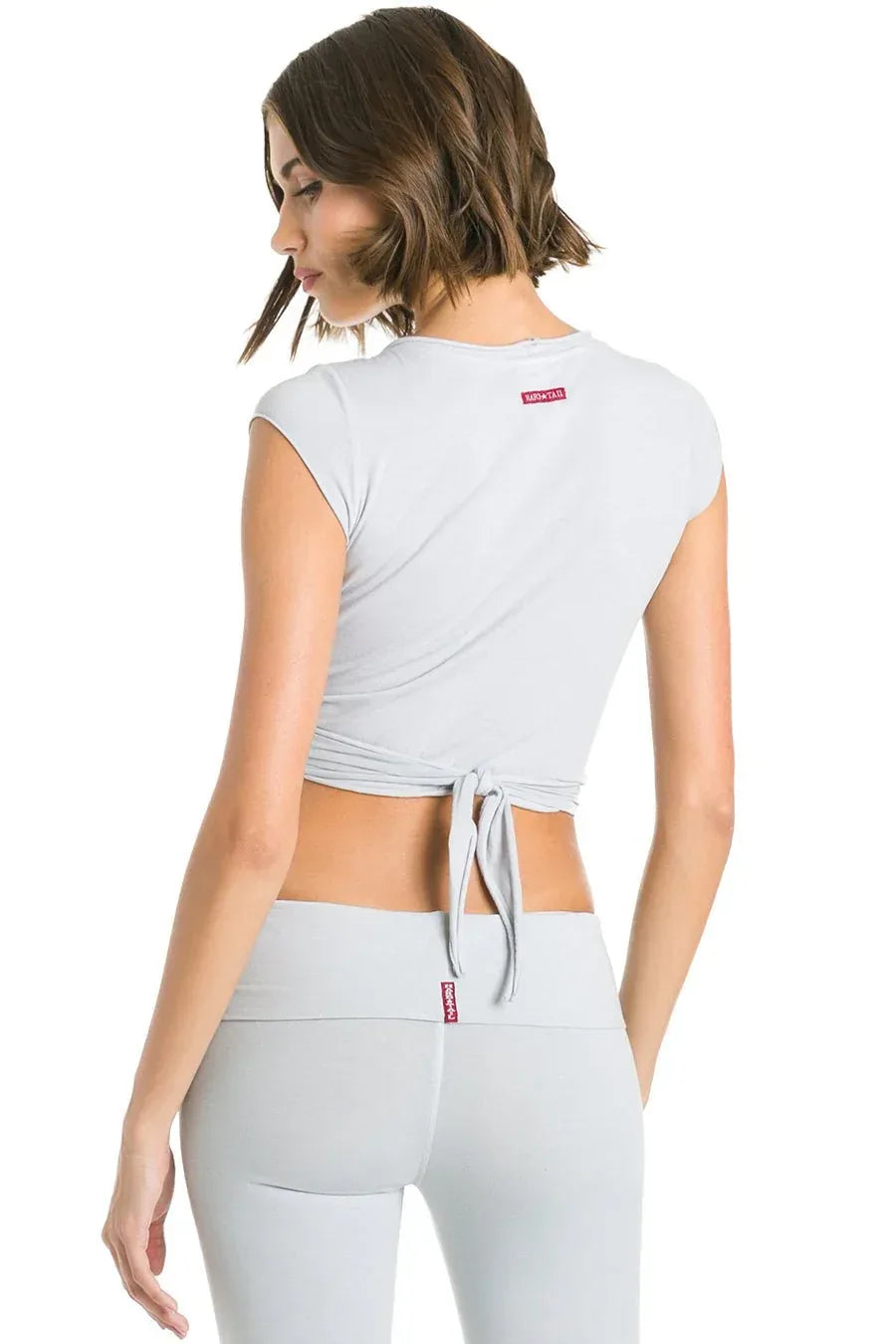 Hard-Tail-Crop-Short-Sleeve-Tie-Front-Dove-3 - Evolve Fit Wear - Hard-Tail-Crop-Short-Sleeve-Tie-Front-Dove-3