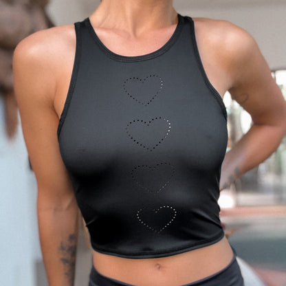 Heart Laser Black Mermaid Tank