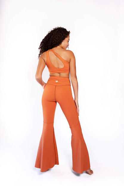 The Maverick Bra in Burnt Orange | Yoga Democracy | Evolve Fit Wear