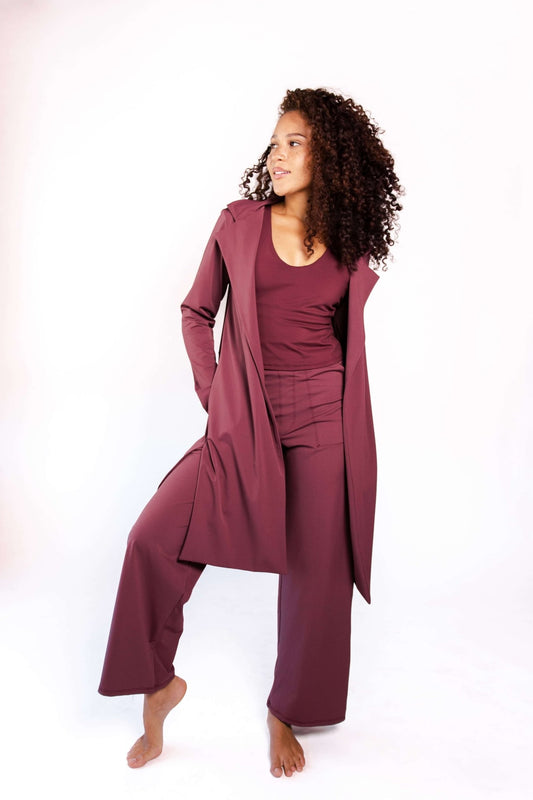Ultimate Trouser in Maroon | Yoga Democracy | Evolve Fit Wear
