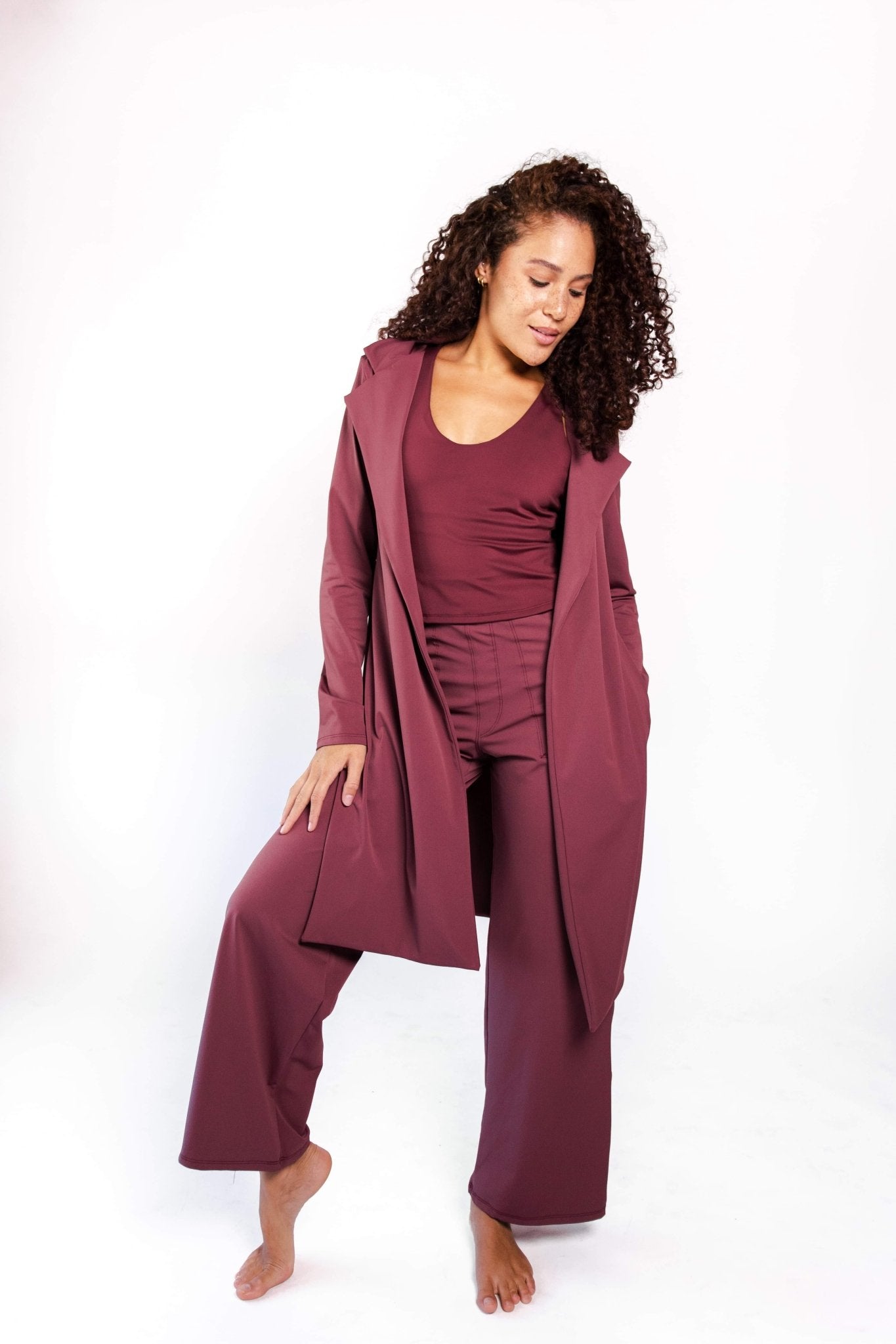 Ultimate Trouser in Maroon | Yoga Democracy | Evolve Fit Wear