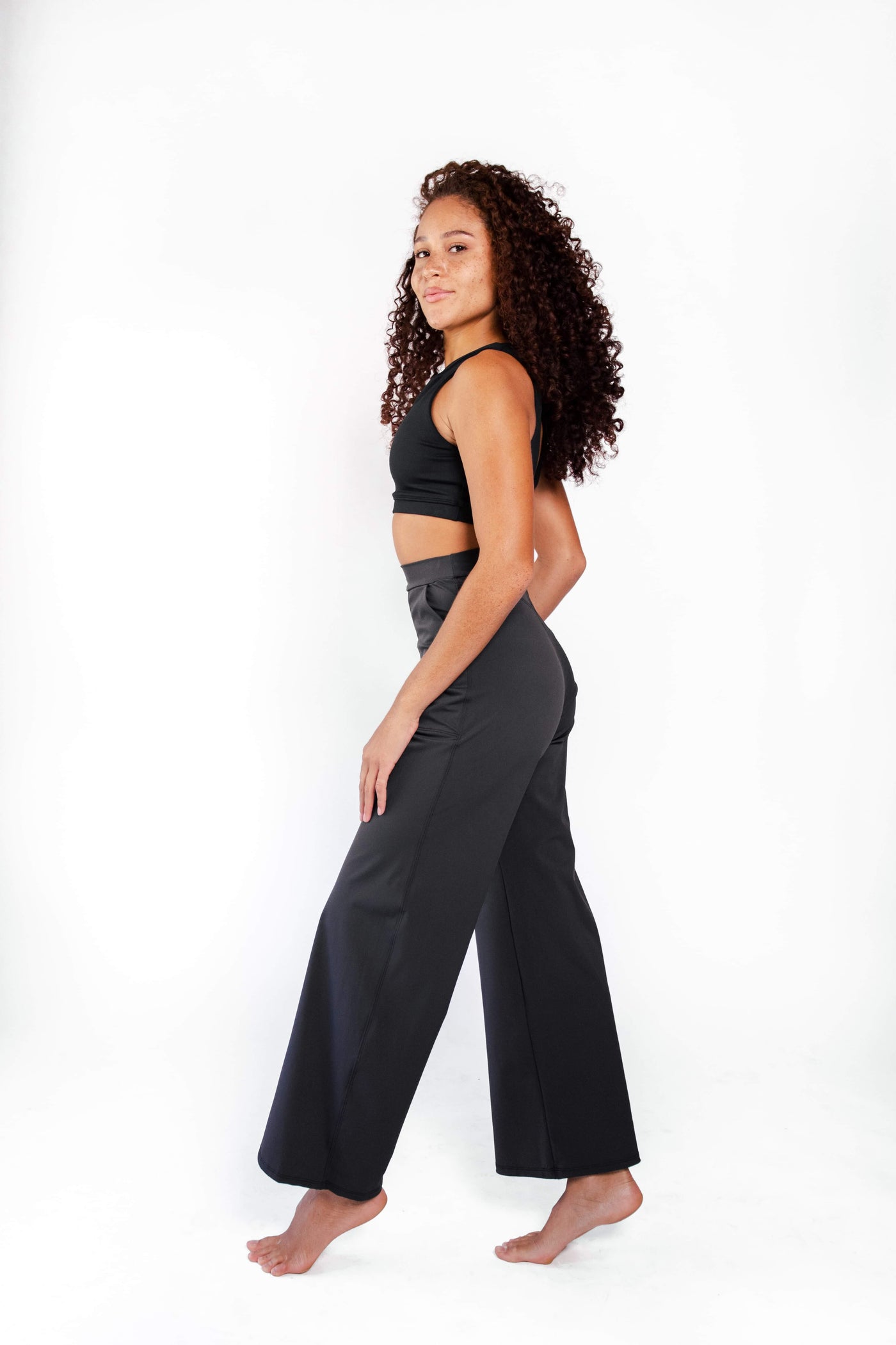 Ultimate Trouser in Jet Black side