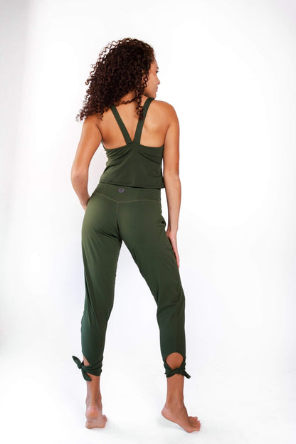 Vitality Tank in Forest Green | Yoga Democracy | Evolve Fit Wear