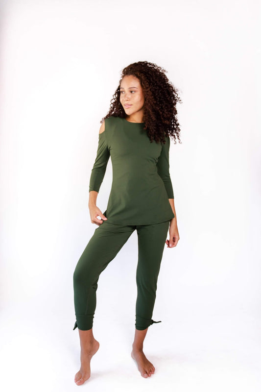 Sunday Jogger in Forest Green | Yoga Democracy | Evolve Fit Wear