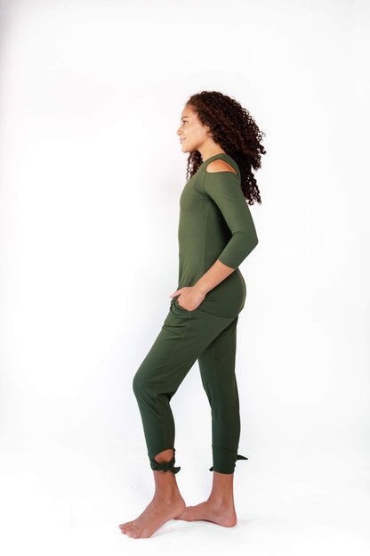Sunday Jogger in Forest Green | Yoga Democracy | Evolve Fit Wear