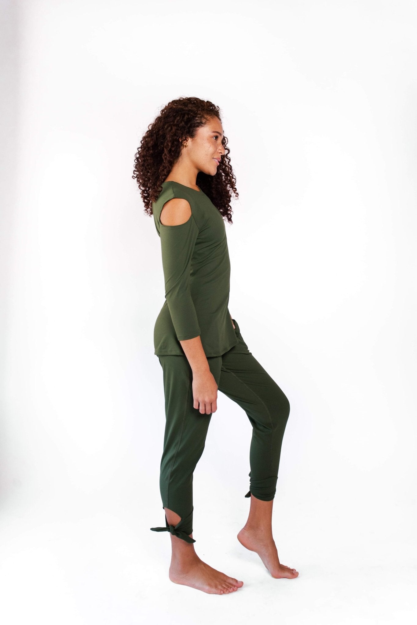 Sunday Jogger in Forest Green | Yoga Democracy | Evolve Fit Wear