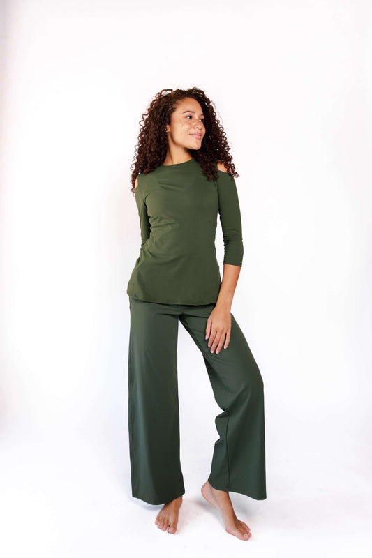 Ultimate Trousers in Forest Green | Yoga Democracy | Evolve Fit Wear