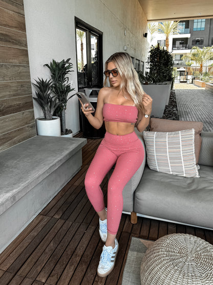 Girlfriend Legging - Rose Gem