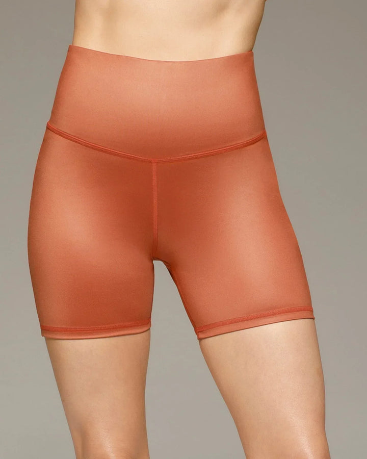 INSTINCT_GLOSS_BIKE_SHORT_5_INCH_BURNT_ORANGE_1 - Evolve Fit Wear - INSTINCT_GLOSS_BIKE_SHORT_5_INCH_BURNT_ORANGE_1