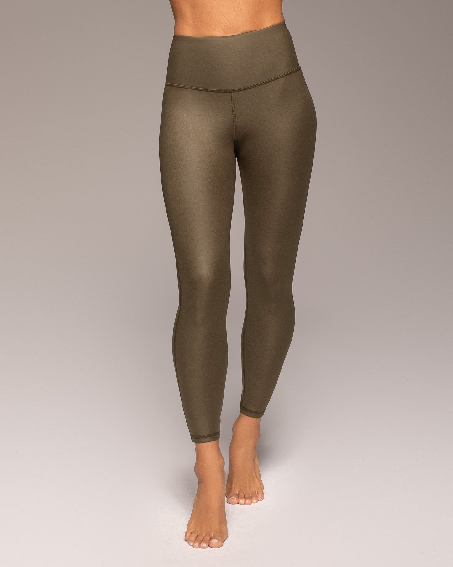 Instinct Gloss Legging - Olive