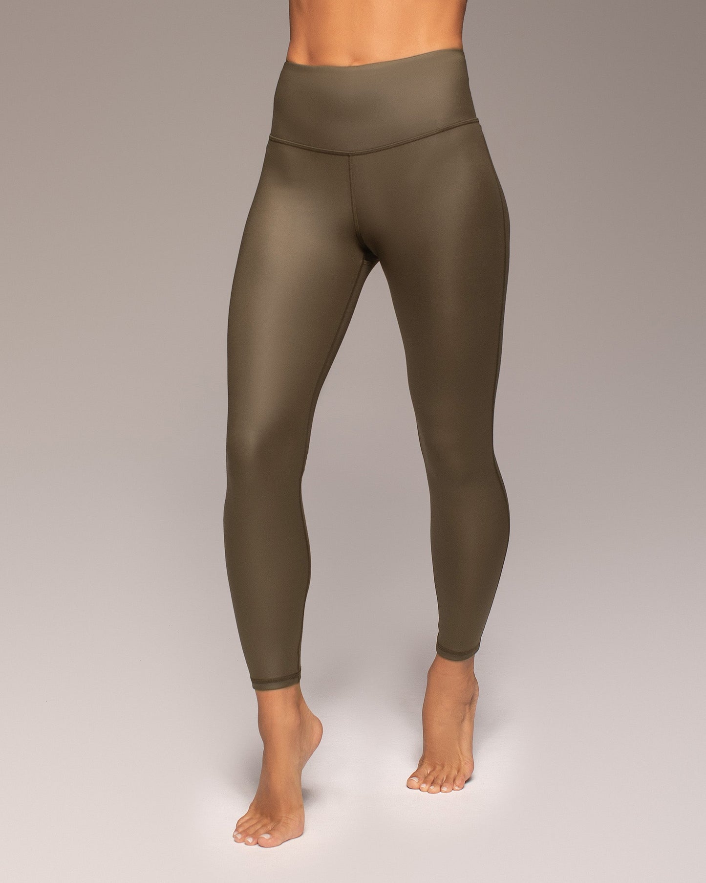 Instinct Gloss Legging - Olive