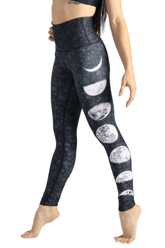 Just a Dark Moon Phase Printed Yoga Legging | Yoga Democracy | Evolve Fit Wear