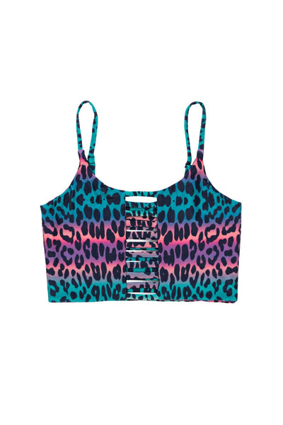 Klara Yoga Top - Jungle Cheetah print