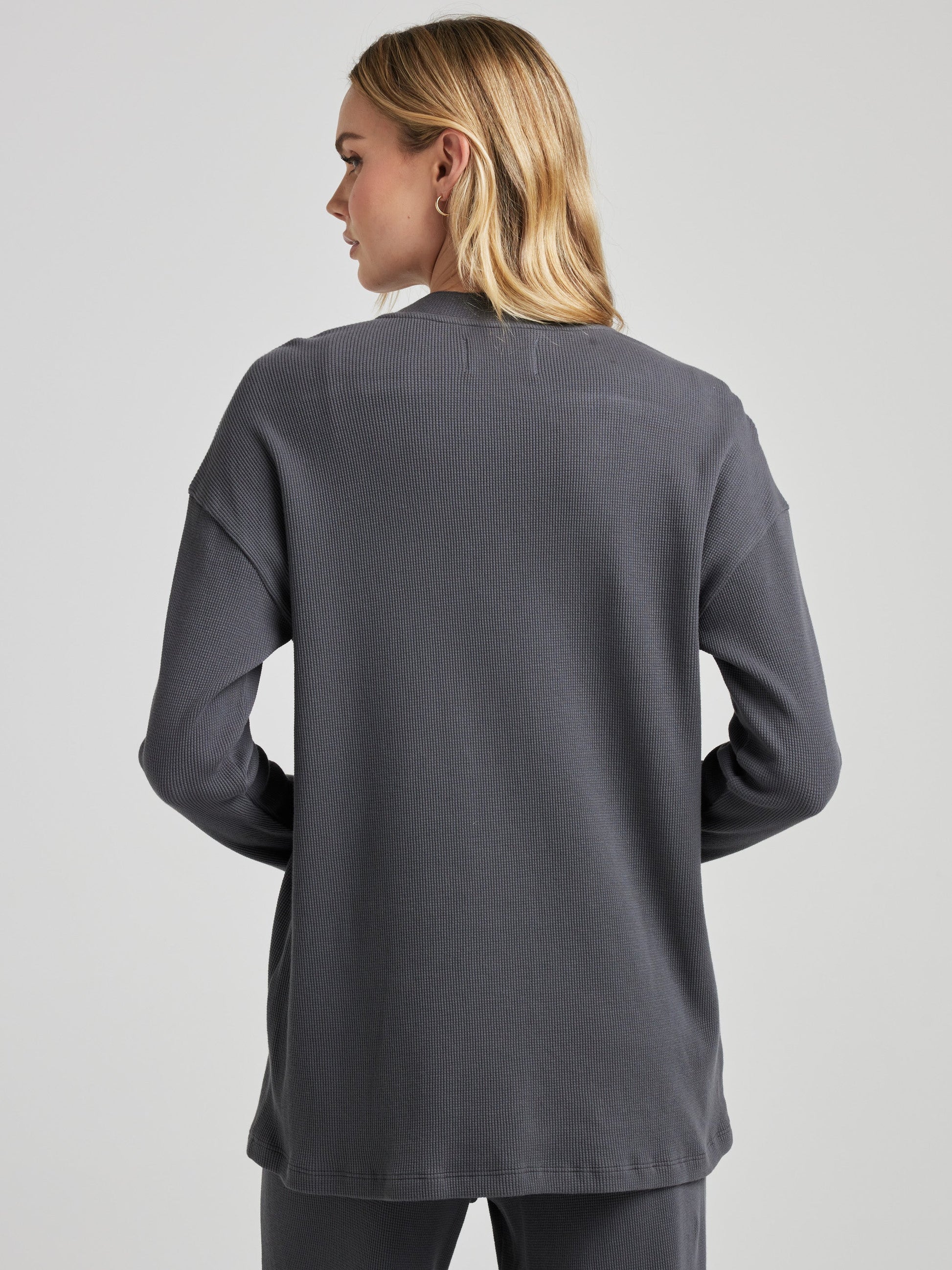 Relaxed Cardigan - Charcoal | Losano | Evolve Fit Wear
