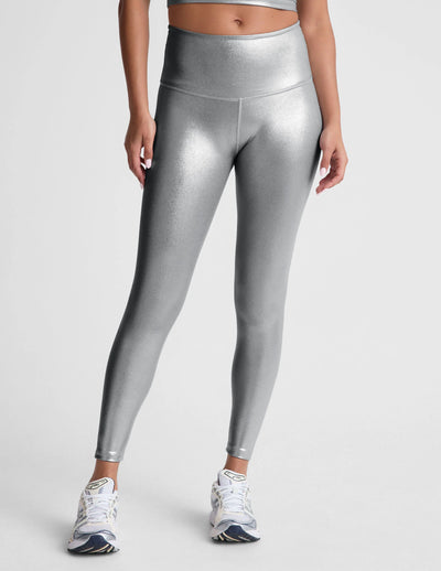 Beyond Yoga Caught in the Midi Legging - Liquid Silver