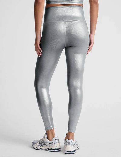 Beyond Yoga Caught in the Midi Legging - Liquid Silver