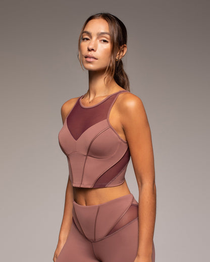 Midnight Bustier - Rosewood