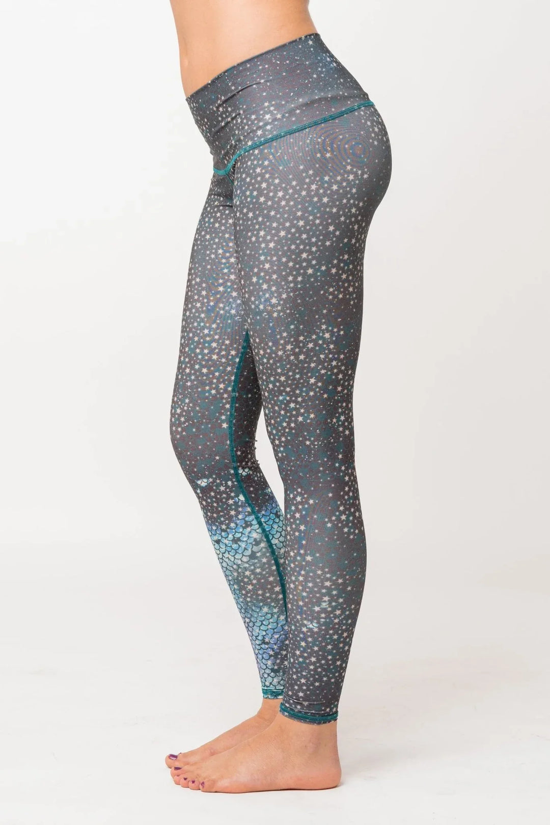 MermaidFairyQueenTealHotPantSIDETeeki - Evolve Fit Wear - MermaidFairyQueenTealHotPantSIDETeeki