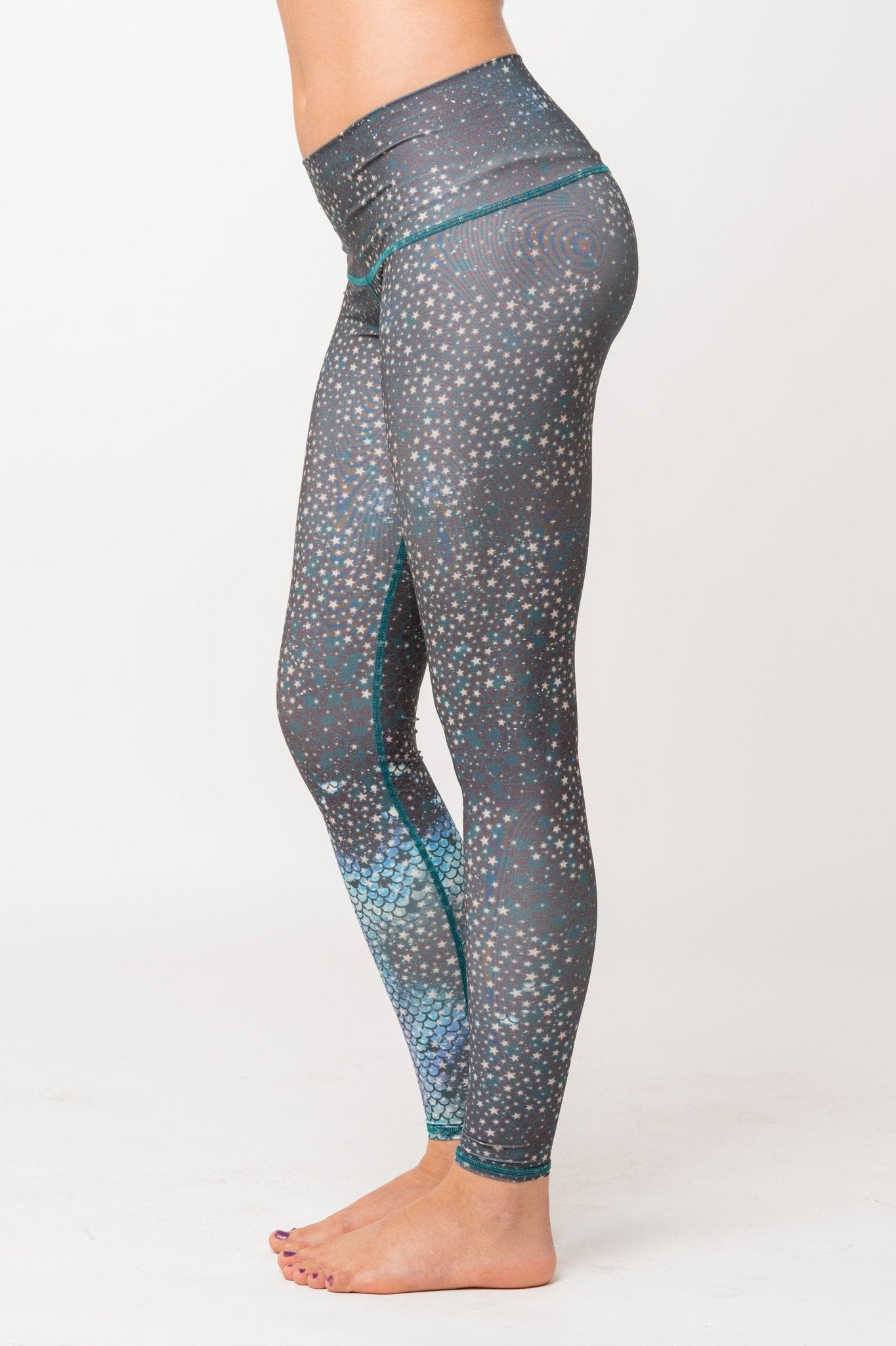 Mermaid Fairy Queen Teal Hot Pant | Teeki | Evolve Fit Wear