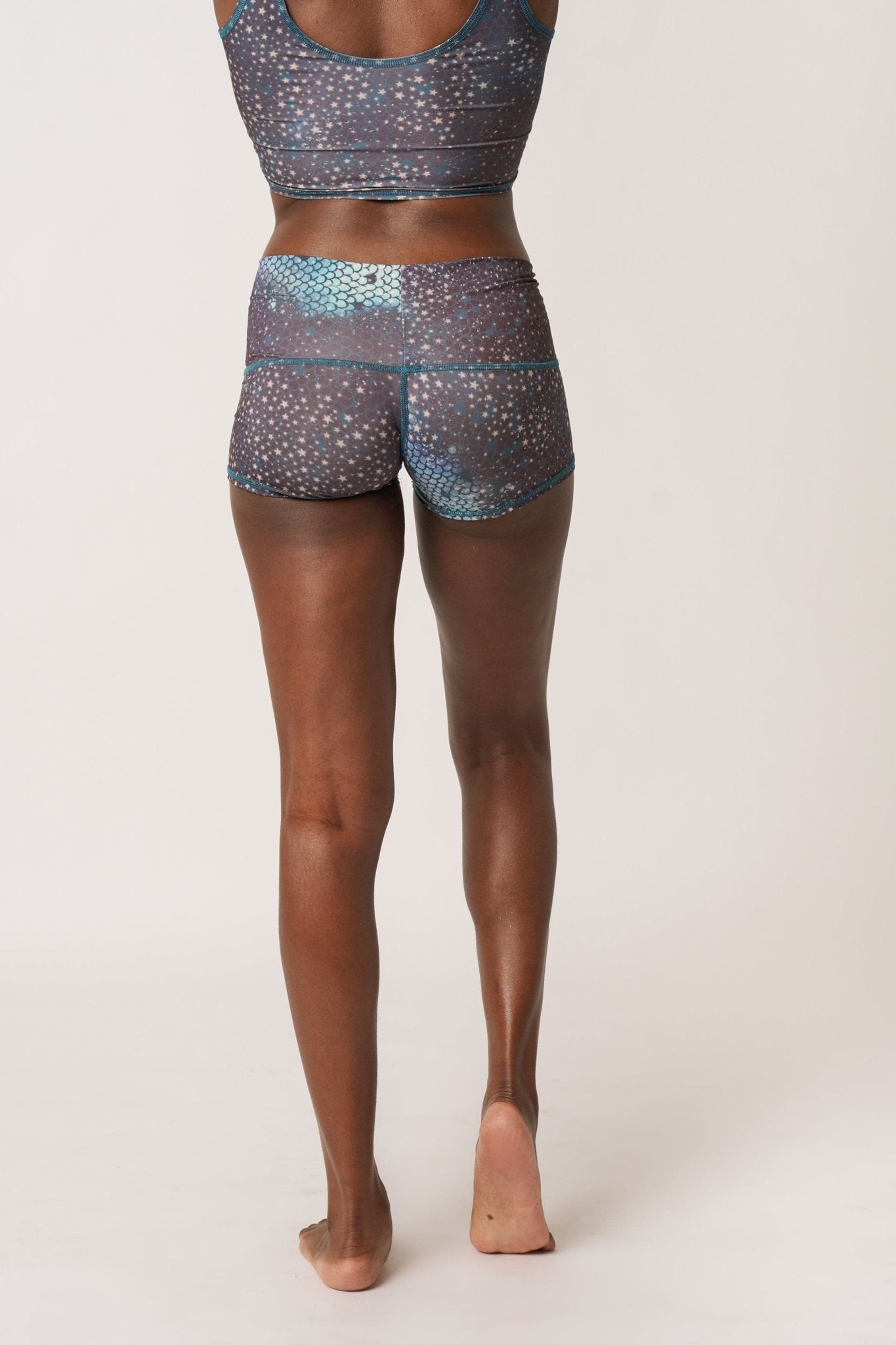 Mermaid Fairy Queen Teal Sun Shorts | Teeki | Evolve Fit Wear