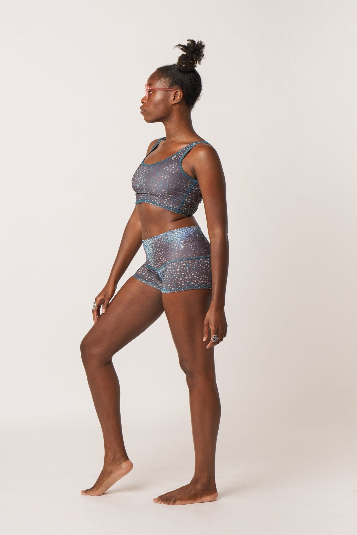 Mermaid Fairy Queen Teal Sun Shorts | Teeki | Evolve Fit Wear