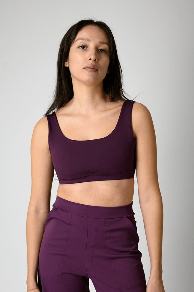Everyday Sports Bra - Mulberry | Yoga Democracy | Evolve Fit Wear