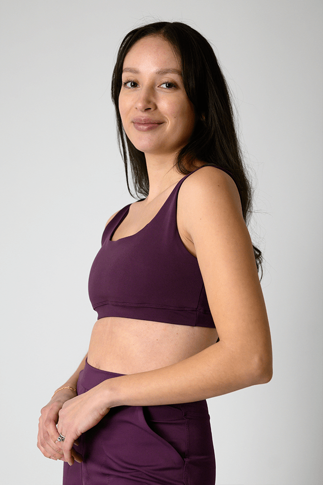 Everyday Sports Bra - Mulberry | Yoga Democracy | Evolve Fit Wear