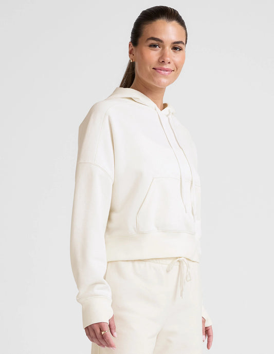 Luxefleece Cropped Hoodie - Fresh Snow