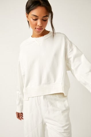 Free People Intercept Pullover - White