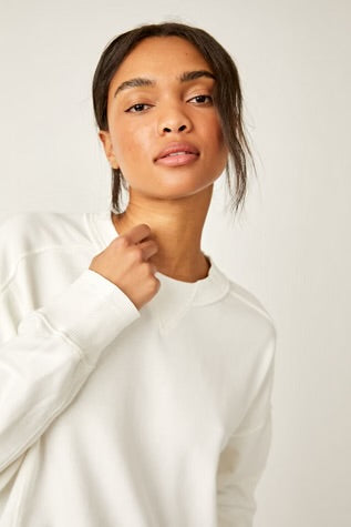 Free People Intercept Pullover - White