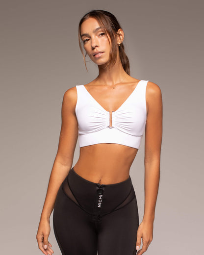 ONYX LONGLINE BRA - White
