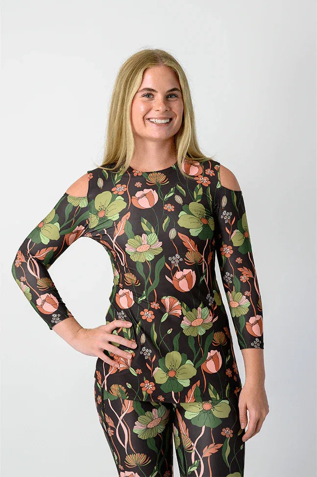 Open_Shoulder_Top_in_Botanical_Garden - Evolve Fit Wear - Open_Shoulder_Top_in_Botanical_Garden