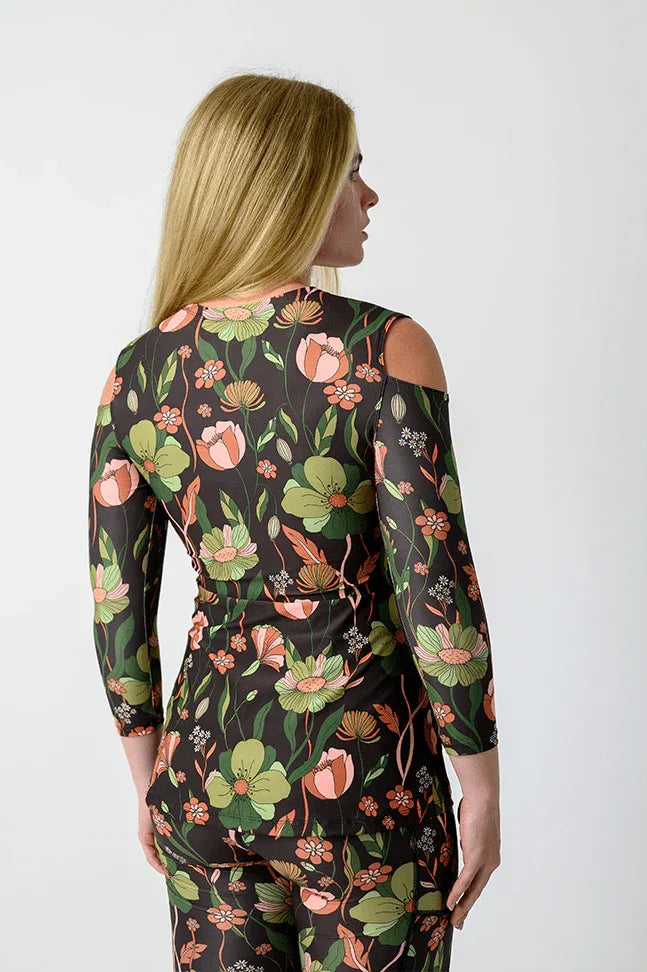 Open_Shoulder_Top_in_Botanical_Garden_back - Evolve Fit Wear - Open_Shoulder_Top_in_Botanical_Garden_back