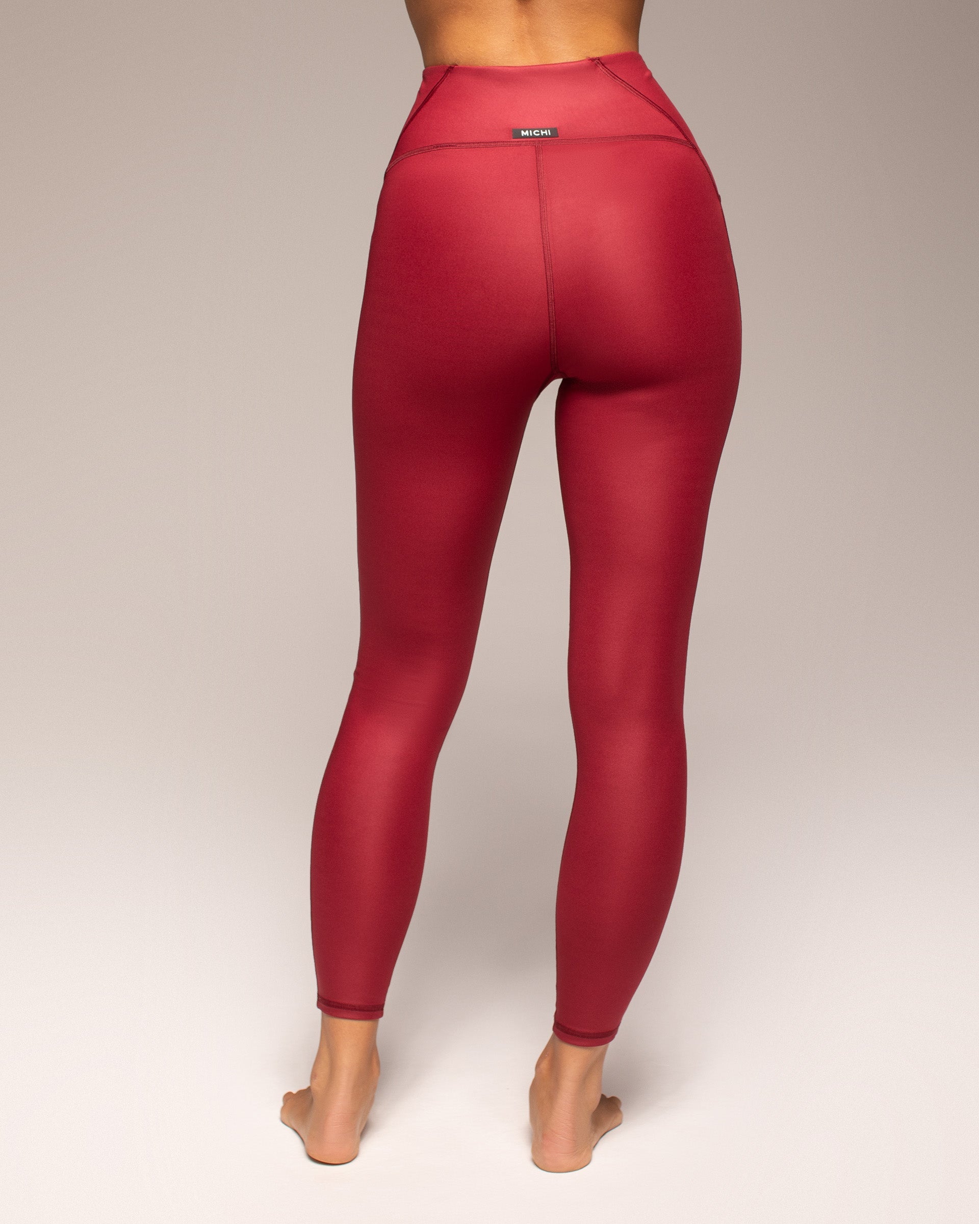 Palma Gloss Legging - Cabaret Red