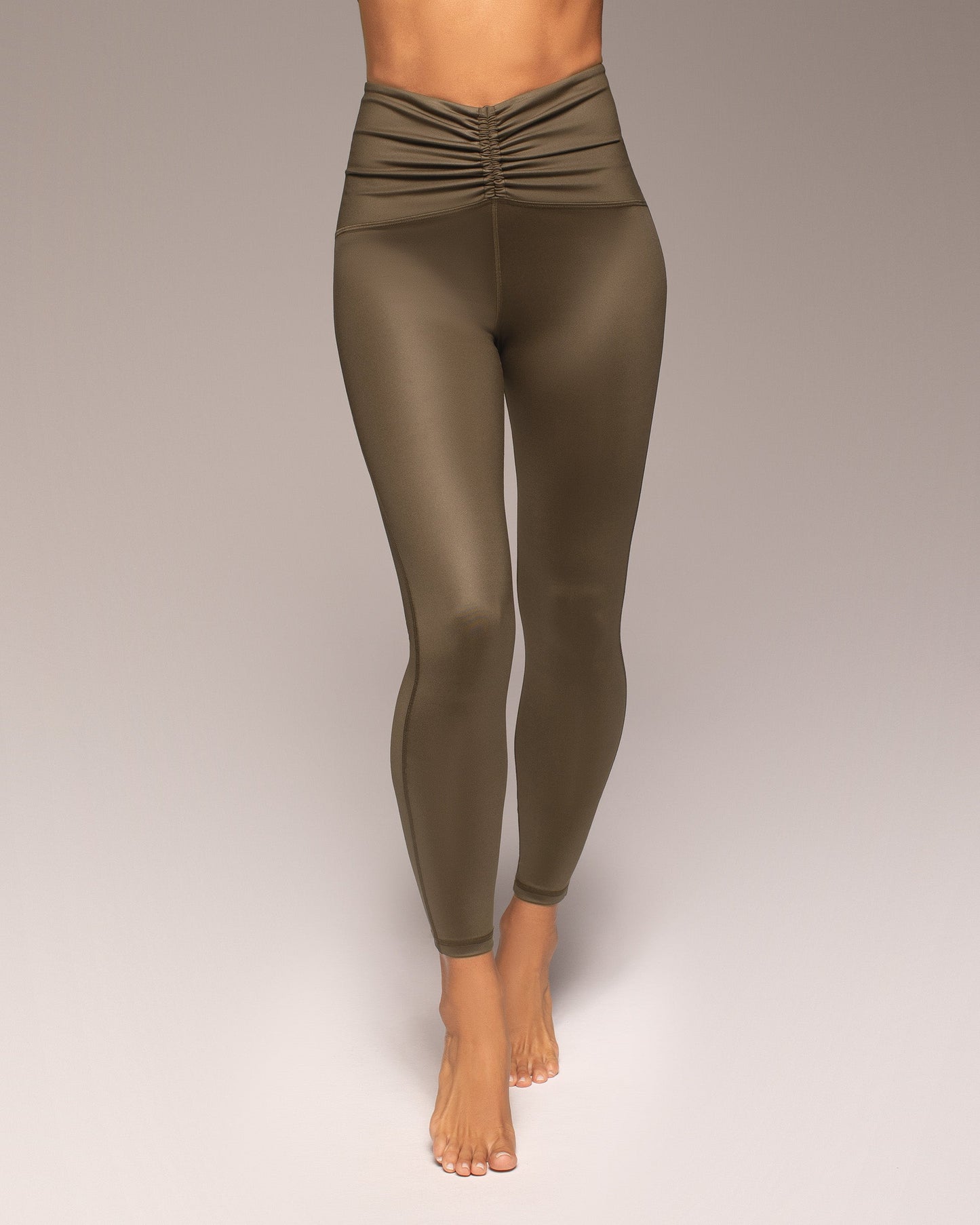 Palma Gloss Legging - Olive