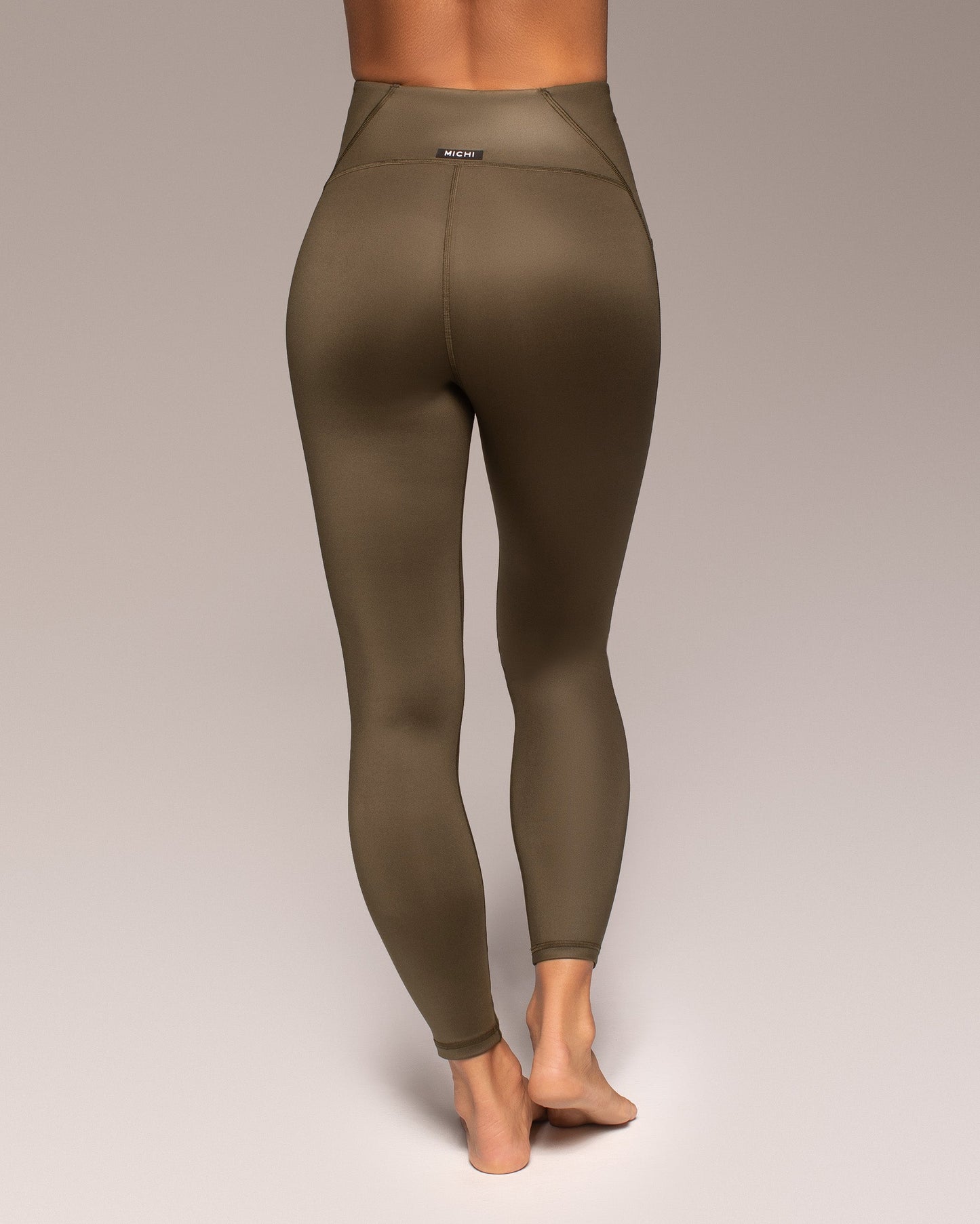 Palma Gloss Legging - Olive