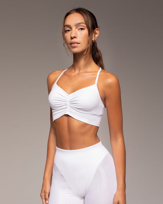 Palma Longline Bra - White