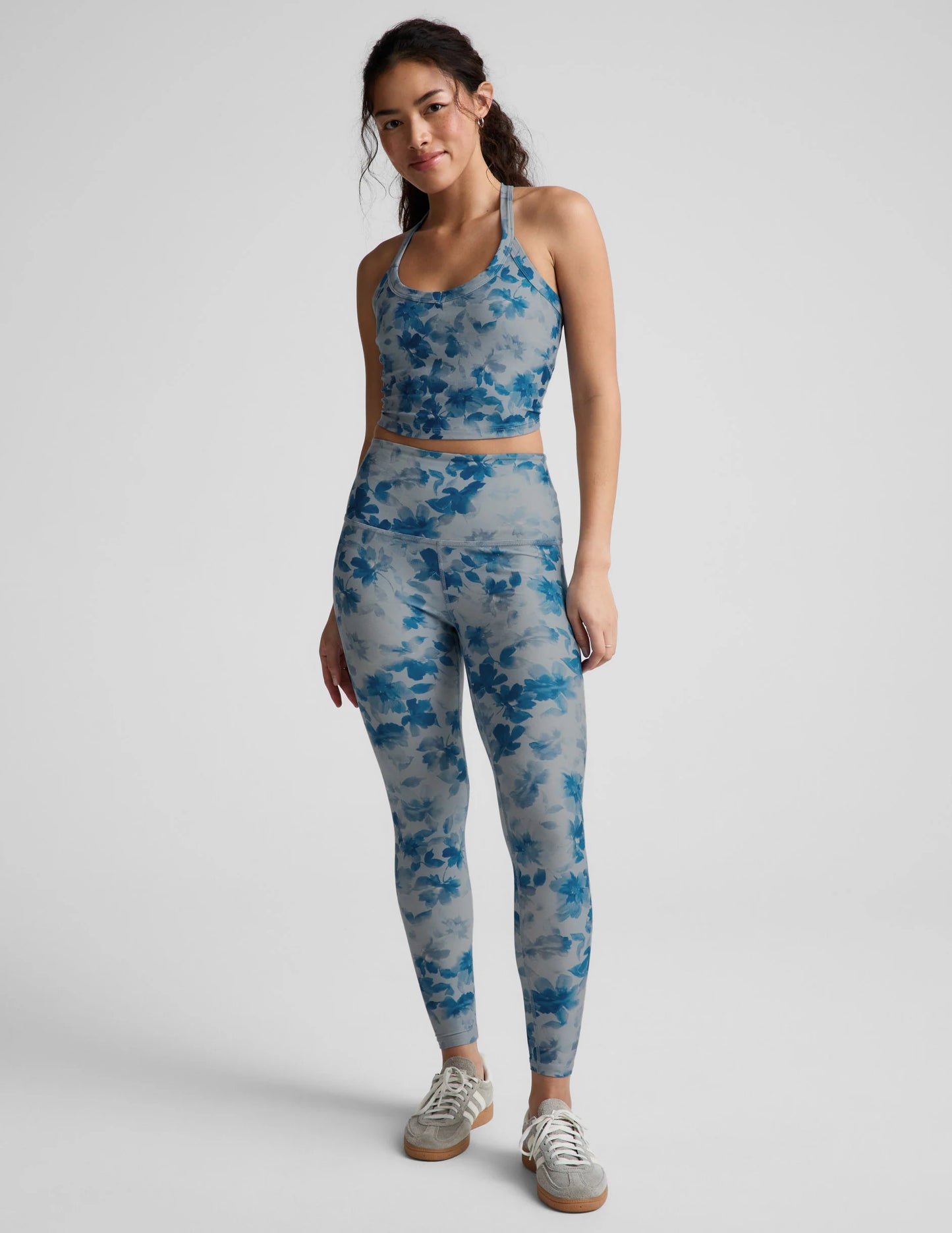 SoftMark Caught in the Midi High Waisted Leggings - Daydream Meadow