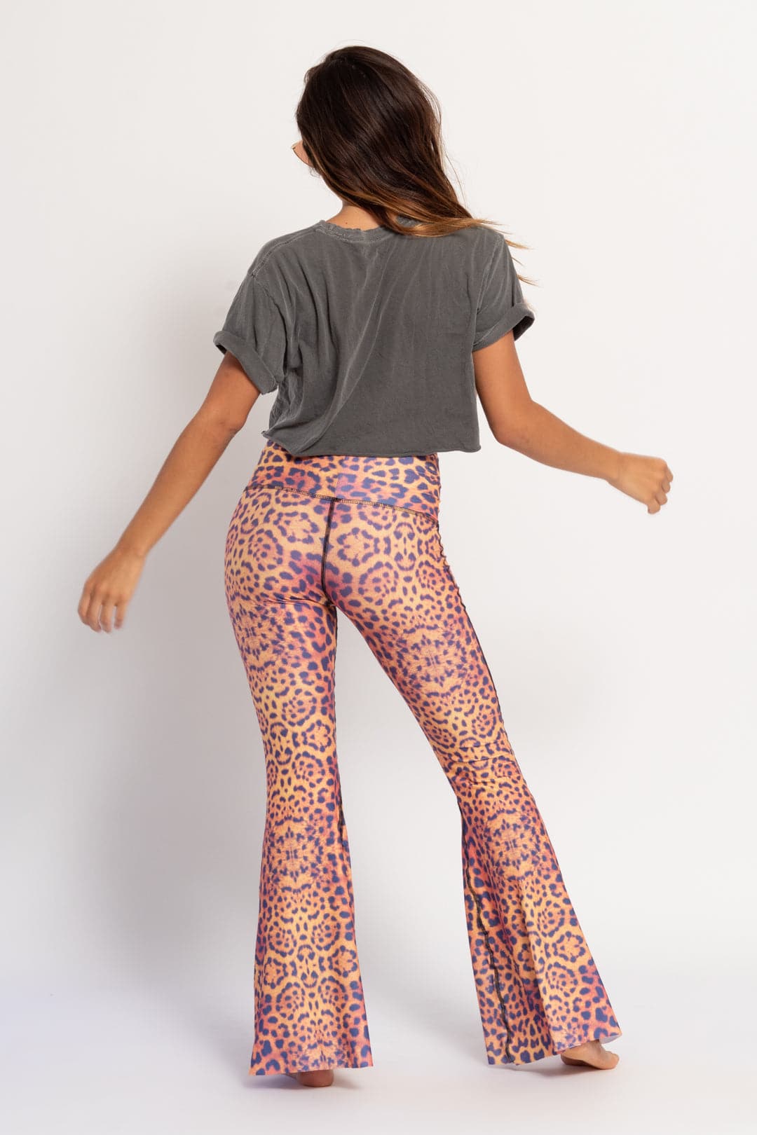 Purple Awakening Crop Bell Bottom