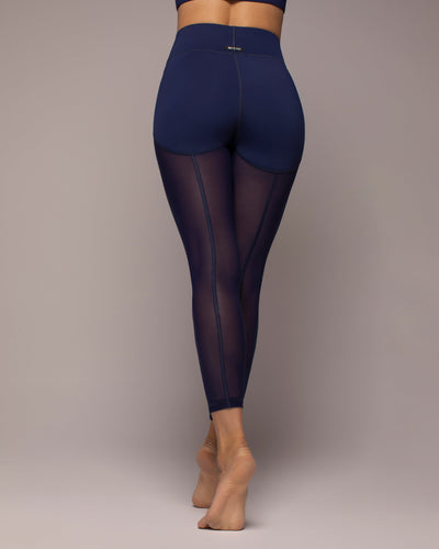 Revue Mesh Legging - Admiral Blue