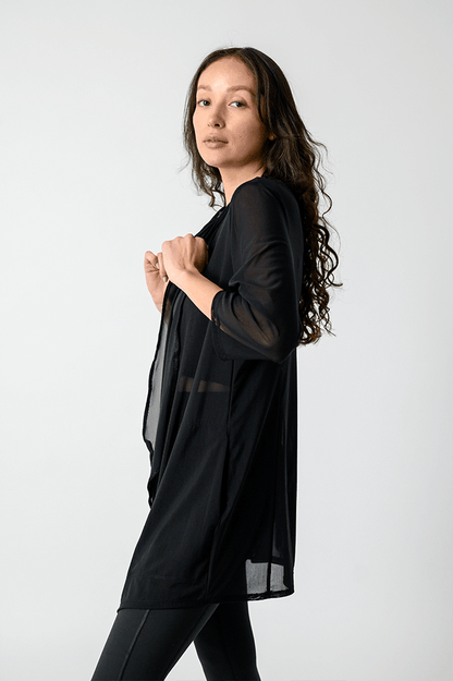 Roam Free Jacket - Black Mesh | Yoga Democracy | Evolve Fit Wear
