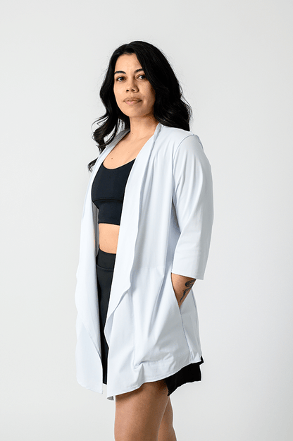 Roam Free Jacket - White | Yoga Democracy | Evolve Fit Wear